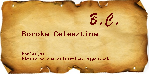 Boroka Celesztina névjegykártya